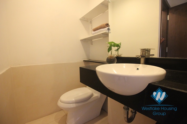 High floor one bedroom serviced apartment lakeview in Ba Dinh, near Lotte