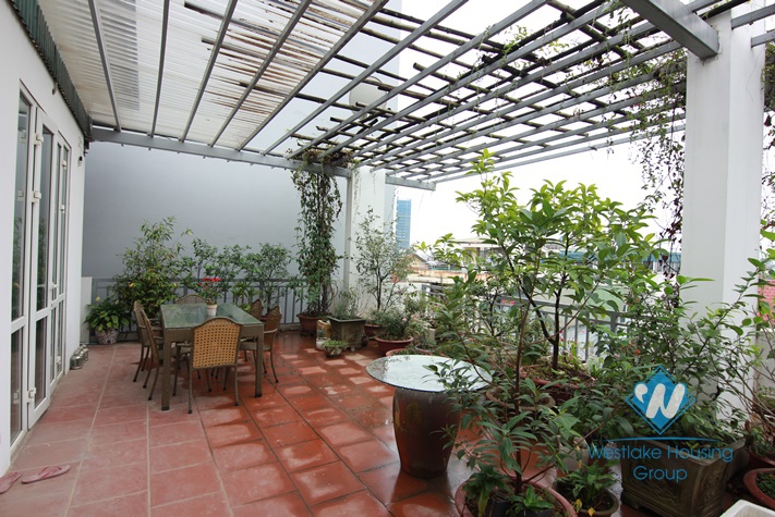 Big balcony apartment with one bedroom for rent in Tay Ho area