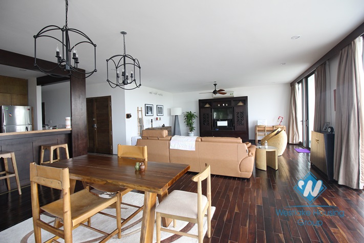 Stunning serviced apartment with great lake view for rent in Tay Ho, Hanoi