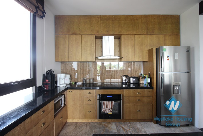 Stunning serviced apartment with great lake view for rent in Tay Ho, Hanoi