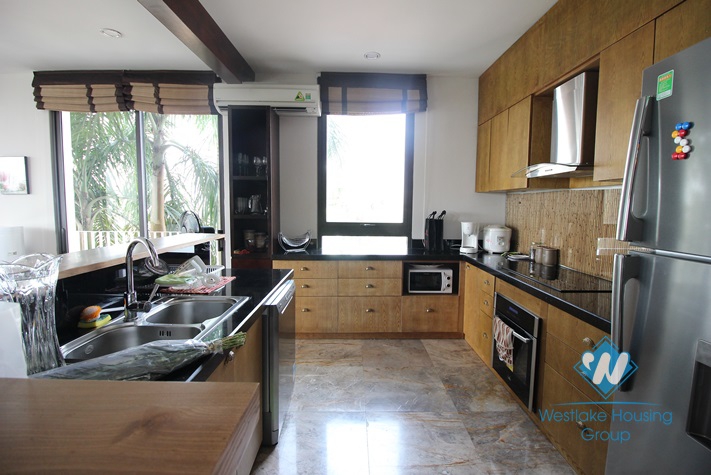 Stunning serviced apartment with great lake view for rent in Tay Ho, Hanoi
