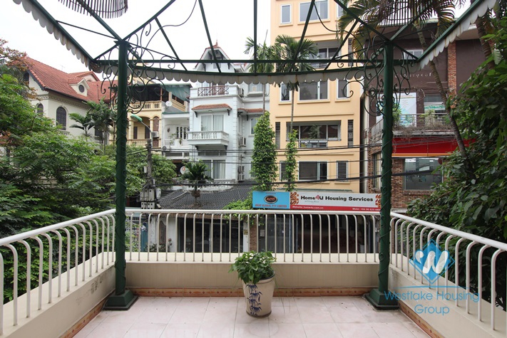 Spacious and furnished house  for rent in Tay Ho, Ha Noi.