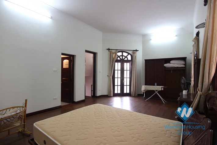 Spacious and furnished house  for rent in Tay Ho, Ha Noi.
