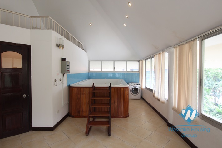 Spacious and furnished house  for rent in Tay Ho, Ha Noi.