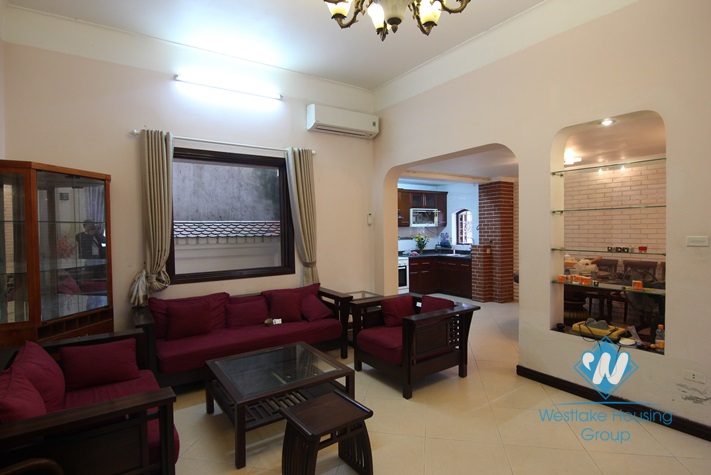 Spacious and furnished house  for rent in Tay Ho, Ha Noi.