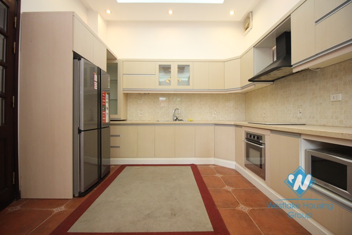 Furnished house front patio for rent in Dang Thai Mai alley, Tay Ho, Hanoi