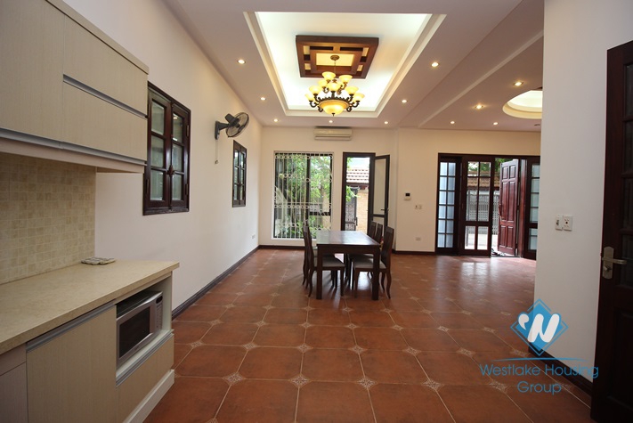 Furnished house front patio for rent in Dang Thai Mai alley, Tay Ho, Hanoi
