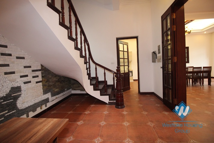 Furnished house front patio for rent in Dang Thai Mai alley, Tay Ho, Hanoi