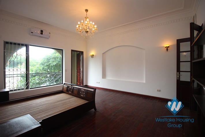 Furnished house front patio for rent in Dang Thai Mai alley, Tay Ho, Hanoi