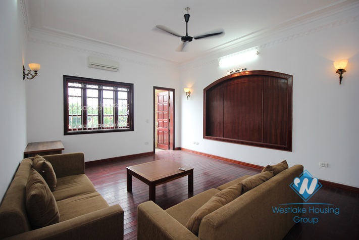 Furnished house front patio for rent in Dang Thai Mai alley, Tay Ho, Hanoi