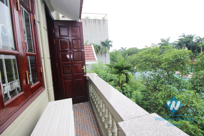 Furnished house front patio for rent in Dang Thai Mai alley, Tay Ho, Hanoi