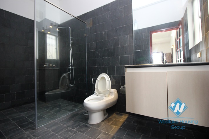 Furnished house front patio for rent in Dang Thai Mai alley, Tay Ho, Hanoi