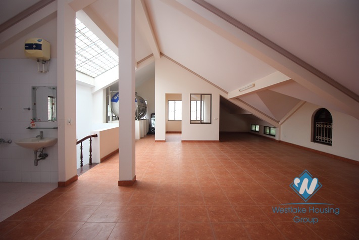 Furnished house front patio for rent in Dang Thai Mai alley, Tay Ho, Hanoi