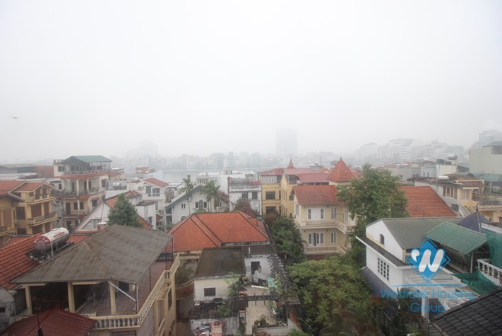 Open and airy studio apartment with stunning view for rent in Tay Ho