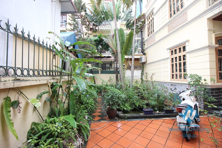 Two bedrooms house with nice yard for rent in Tay Ho area, Ha Noi
