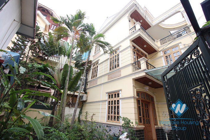 Two bedrooms house with nice yard for rent in Tay Ho area, Ha Noi