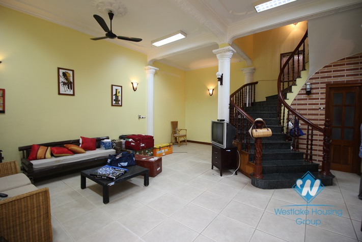 Two bedrooms house with nice yard for rent in Tay Ho area, Ha Noi