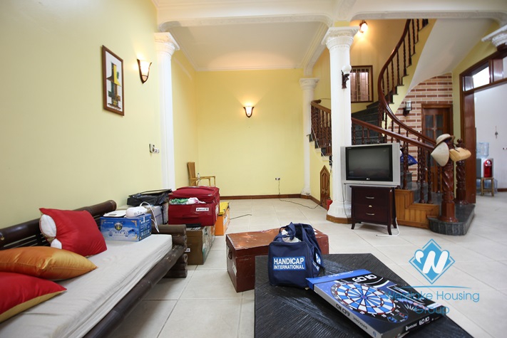 Two bedrooms house with nice yard for rent in Tay Ho area, Ha Noi