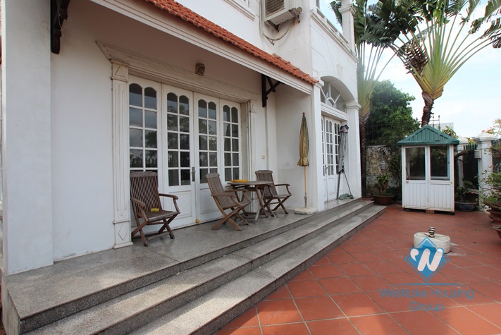 Nice house with lake view available for lease in Westlake area, Tay Ho, Hanoi- unfurnished.