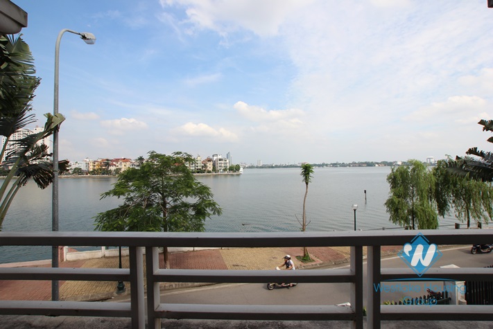 Nice house with lake view available for lease in Westlake area, Tay Ho, Hanoi- unfurnished.