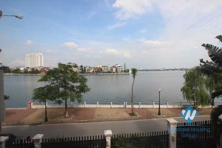 Nice house with lake view available for lease in Westlake area, Tay Ho, Hanoi- unfurnished.