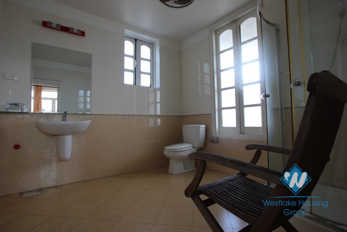 Nice house with lake view available for lease in Westlake area, Tay Ho, Hanoi- unfurnished.