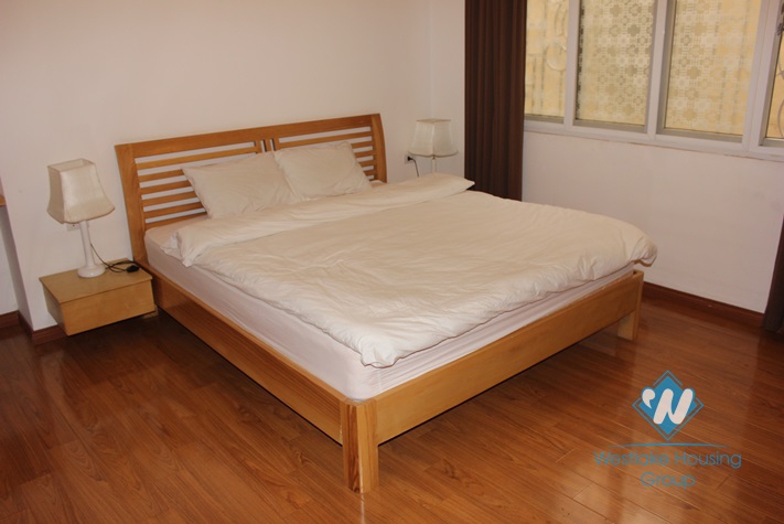 Modern apartment with lake view available for rent in Ba Dinh district, Hanoi