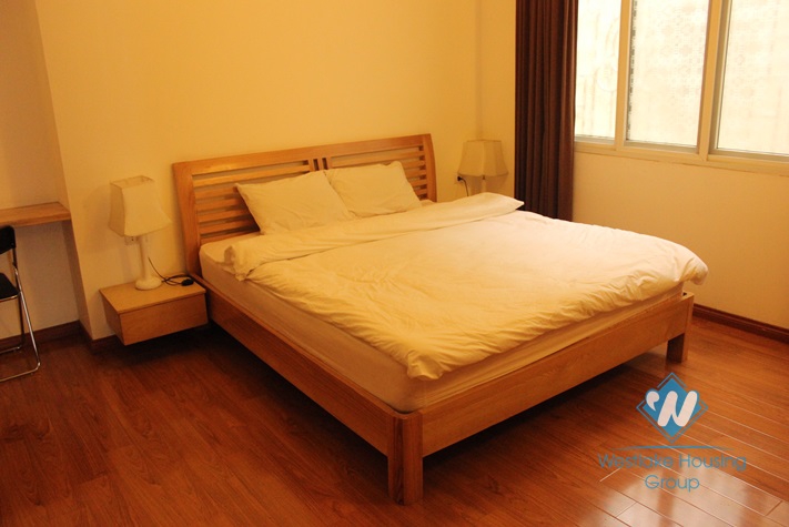 Modern apartment with lake view available for rent in Ba Dinh district, Hanoi
