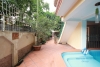 Beautiful house with big courtyard and swimming pool for rent in Xuan Dieu Street, Tay Ho District, Ha Noi