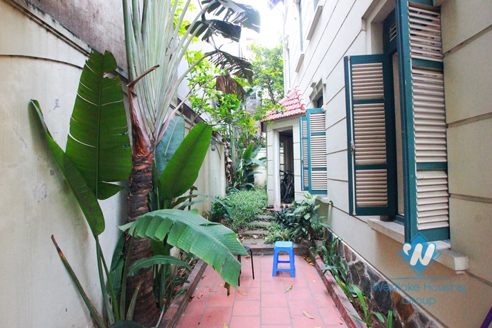 Nice and bright house for rent in Tay Ho area, Ha Noi