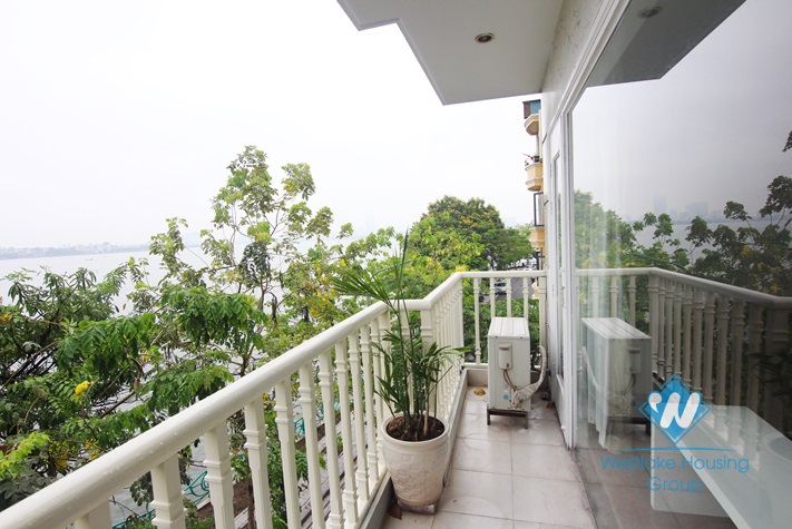 Lakeview two bedroom apartment for rent in Nhat Chieu st, Tay Ho district.