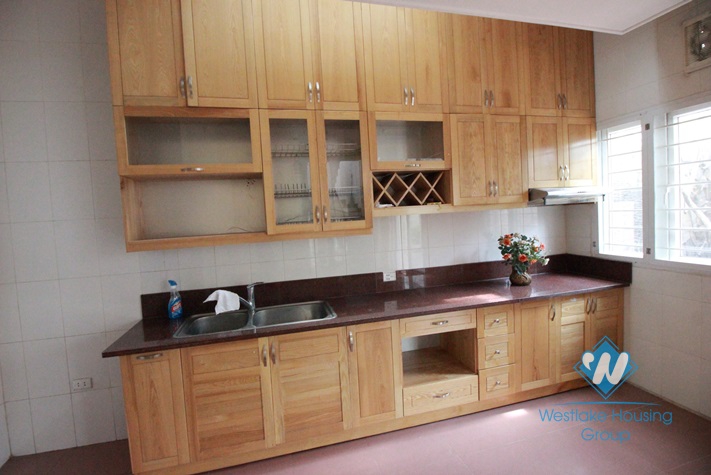 Wood floor house with a lot of light and 4 bedrooms for rent in Peach garden - Westlake, Tay Ho, Hanoi, Vietnam