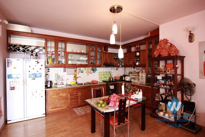 Nicely decorated apartment for rent in Vuon Dao(Peach Garden), Lac Long Quan, Tay Ho, HN