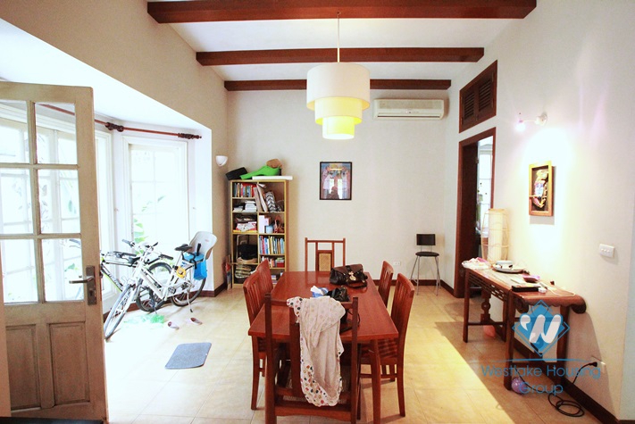 Nice and bright house for rent in Tay Ho area, Ha Noi