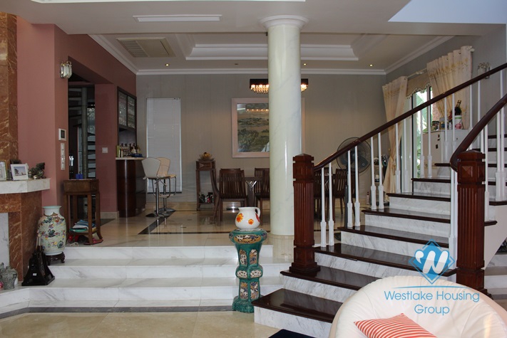 Big and high quality house with swimming pool for rent in Vuon Dao, Tay Ho, Ha Noi