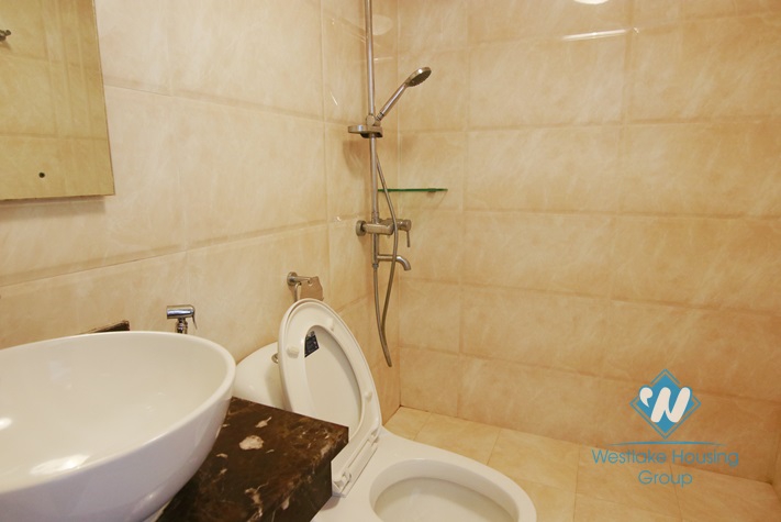 Bright and Fully Furnished One Bedrooms Apartment for rent in Doi Can st, Ba Dinh district.