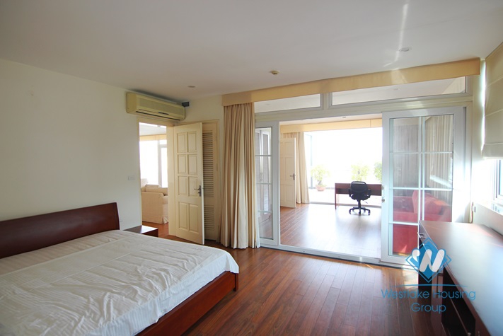 Beautiful apartment with big  balcony for rent in Tay Ho area 
