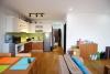 Modern apartment with a huge balcony for rent in Nghi Tam area, Tay Ho district 