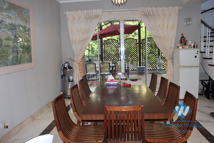 Big and high quality house with swimming pool for rent in Vuon Dao, Tay Ho, Ha Noi