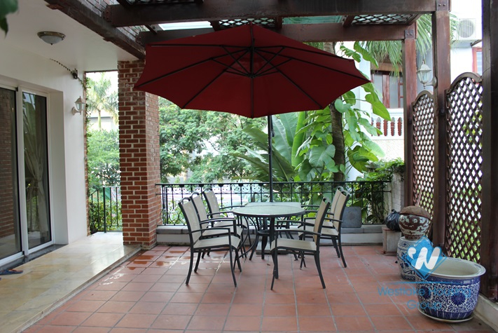 Big and high quality house with swimming pool for rent in Vuon Dao, Tay Ho, Ha Noi