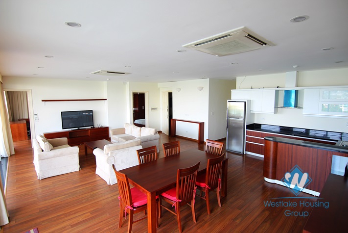 Beautiful apartment with big  balcony for rent in Tay Ho area 