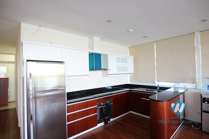 Beautiful apartment with big  balcony for rent in Tay Ho area 