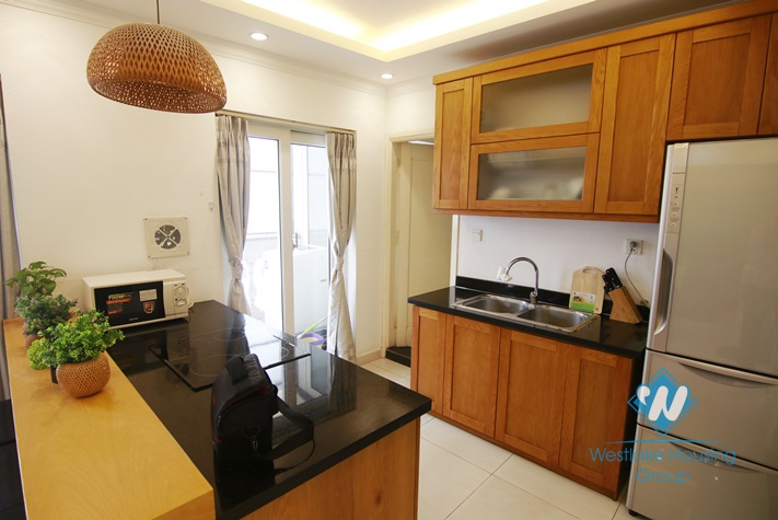 Modern one bedroom apartment for rent in Ba Dinh district, Ha Noi.