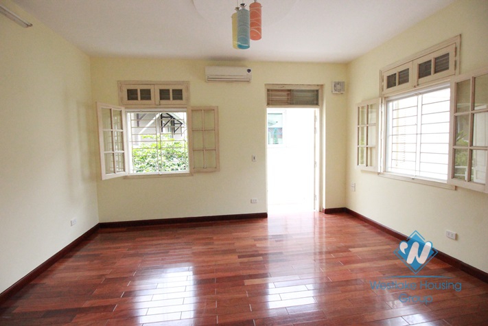 Wood floor house with a lot of light and 4 bedrooms for rent in Peach garden - Westlake, Tay Ho, Hanoi, Vietnam