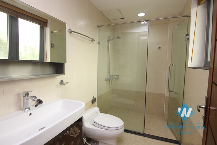 5 storey modern Tay Ho villa for rent with a car garage and elevator