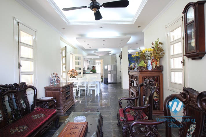 Beautiful house with big garden and swimming pool for lease in An Duong Vuong St, Tay Ho District, Ha Noi