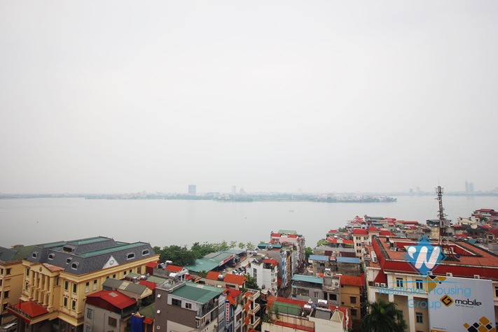 Three bedrooms apartment with great lake view for rent in Watermark, Tay Ho, Hanoi.