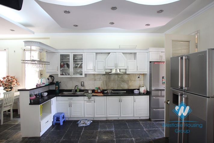 Beautiful house with big garden and swimming pool for lease in An Duong Vuong St, Tay Ho District, Ha Noi