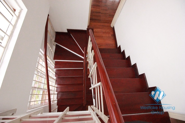 Wood floor house with a lot of light and 4 bedrooms for rent in Peach garden - Westlake, Tay Ho, Hanoi, Vietnam