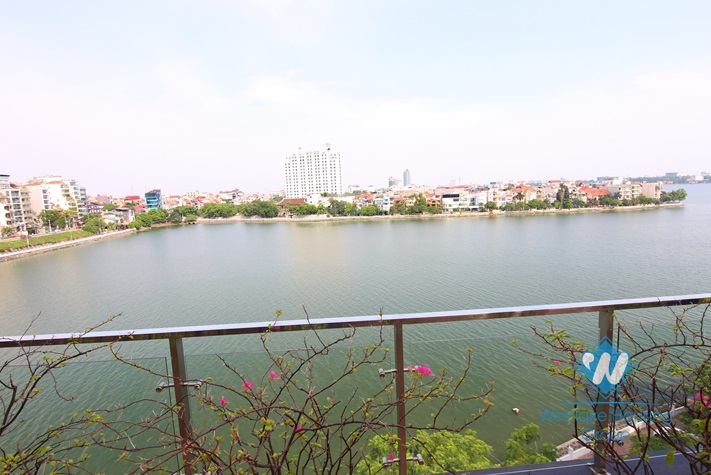 Beautiful apartment with big  balcony for rent in Tay Ho area 